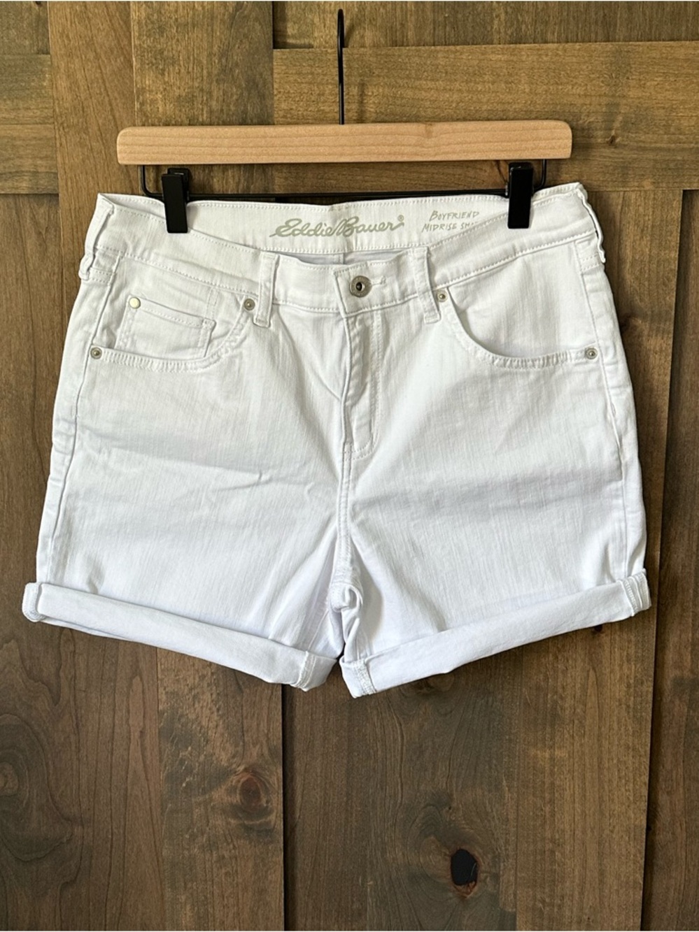 Eddie Bauer Women’s Mid Rise Boyfriend Jean Short